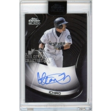 Ichiro 2022 Topps Chrome Black Auto Card #CBA-I