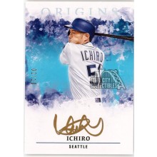 Ichiro 2021 Panini Chronicles Origins Gold Ink Autograph Card #OASI-I 2/10