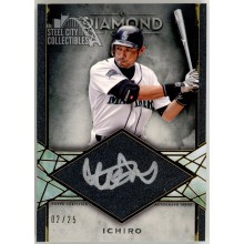 Ichiro 2022 Topps Diamond Icons Silver Ink Autograph Card #SI-ICH 02/25