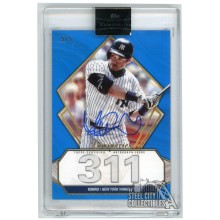 Ichiro 2022 Topps Luminaries Hit Kings Blue Autograph Card #HK-IS 5/5