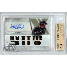 Ichiro 2015 Topps Triple Threads Jersey Relic Autograph Card #TTR-IS1 6/18 BGS 9.5