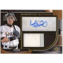Ichiro 2021 Topps Museum Momentous Material Patch Autograph Card #MMJPA-I 3/5