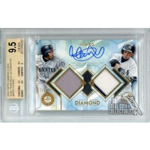 Ichiro 2020 Topps Diamond Icons Dual Team Jersey Autograph Card #SPDT-I 7/10 BGS 9.5