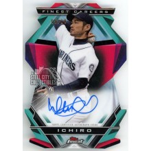 Ichiro 2020 Topps Finest Careers Die-Cut Autograph Card #FCIA-3 5/10