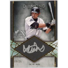 Ichiro 2022 Topps Diamond Icons Silver Ink Autograph Card #SI-ICH 6/25