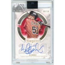 Ichiro 2018 Topps Luminaries Hit Kings Red Auto Card #HK-I 06/10