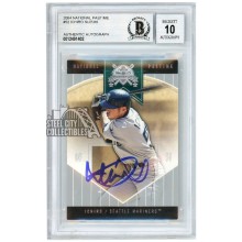 Ichiro Suzuki 2004 Fleer National Pastime Autograph Card #52 BAS 10