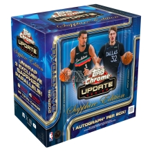 2025-26 Topps Chrome Update Series Basketball Sapphire Edition 10-Box Case