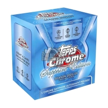 2025-26 Topps Chrome UEFA Club Competitions Soccer Sapphire Edition Box
