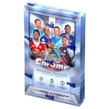 2025-26 Topps Chrome UEFA Club Competitions Soccer Fanatics Fest NYC Edition Hobby Box (Fanatics Fest Refractors)