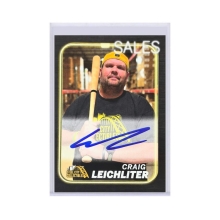 Craig Leichliter Autographed Steel City Collectibles Employee Trading Card (Rewards Center Exclusive)