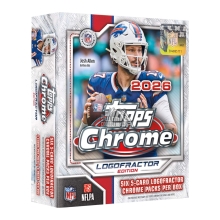 2026 Topps Chrome Football Logofractor Edition Box