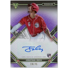 Jonathan India 2021 Topps Triple Threads Purple Rookie Autograph Card #RAC-JI 19/75