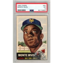 Monte Irvin 1953 Topps Card #62 PSA 5 EX