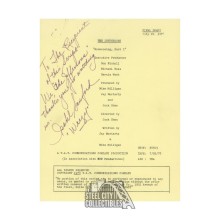 Isabel Sanford "Weezy" Autographed The Jeffersons "Homecoming: Part 1" Season 5 Front Page Script - BAS LOA