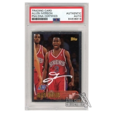Allen Iverson 1996-97 Topps 50th Anniversary Autograph RC Card #171 PSA/DNA (White)