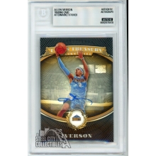 Allen Iverson 2008-09 Topps Treasury Refractor Autograph Card #30 /999 BAS 10
