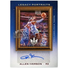 Allen Iverson 2020-21 Panini Court Kings Legacy Portraits Auto #LP-AIV 15/35