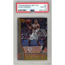 Allen Iverson 1996-97 Bowman's Best Rookie Card #R1 PSA 10