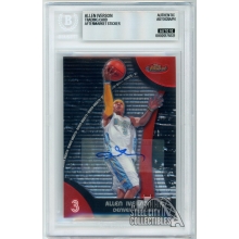 Allen Iverson 2007-08 Topps Finest Autograph Card #23 BAS 10