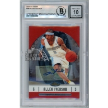 Allen Iverson 2006-07 Topps Finest Autograph Card #38 BAS 10