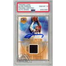 Allen Iverson 2002-03 Fleer Hoops Stars Rare Air Relic Autograph Card #3 PSA/DNA 10