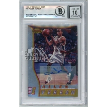 Allen Iverson 1996-97 Bowman's Best Rookie Autograph Card #R1 BAS 10