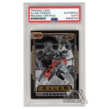 Allen Iverson 1996-97 Bowman's Best Retro Autograph RC Card #TB13 PSA/DNA (Red)
