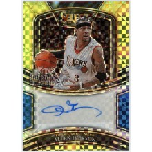 Allen Iverson 2020-21 Panini Select Gold Autograph Card #SG-AIV 4/10