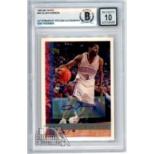 Allen Iverson 1997-98 Topps Autograph Card #54 BAS 10