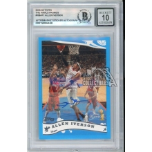 Allen Iverson 2005-06 Topps The Finals Promos Autograph Card #NBAFL1 BAS 10