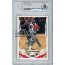 Allen Iverson 2004-05 Topps Autograph Card #1 BAS