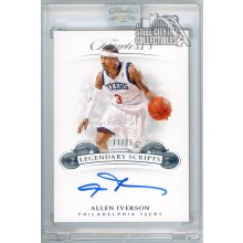 Allen Iverson 2018-19 Panini Flawless Legendary Scripts Auto Card #LS-AIV 17/25