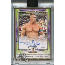 John Cena 2020 Topps Transcendent WWE Tribute Autograph Card WrestleMania 31 2015 1/1