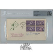 Joe DiMaggio Autographed 1st Day Cover Baseball Centennial 1839-1939 - BAS