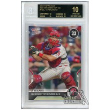 JT Realmuto 2021 Topps Now MLB Network Top 100 Card #T-33 BGS 10 Pristine Black Label