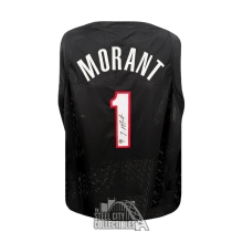 Ja Morant Autographed Portland Custom Black Basketball Jersey - BAS