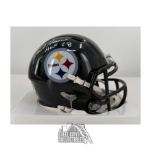 Jack Ham Autographed Pittsburgh HOF 88 Speed Mini Football Helmet - BAS (Scratched Auto)