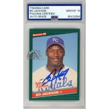 Bo Jackson 1986 Donruss The Rookies Autograph Card #38 PSA/DNA 10