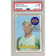 Reggie Jackson 1969 Topps Baseball Rookie Card #260 PSA 6 (489)