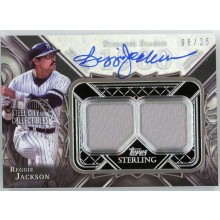 Reggie Jackson 2022 Topps Sterling Seasons Jersey Autograph Card #SSAR-RJA2 6/25