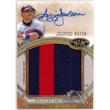 Reggie Jackson 2015 Topps Tier One Prodigious Patch Autograph Card #PPAR-RJ 3/10