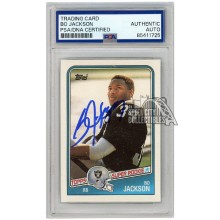 Bo Jackson 1988 Topps Autograph Rookie Card #327 PSA/DNA
