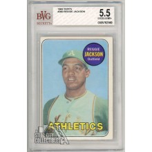 Reggie Jackson 1969 Topps Rookie Card #260 BVG 5.5 Excellent+
