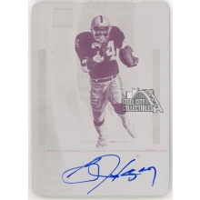 Bo Jackson 2022 Panini Impeccable Autograph Printing Plate Card #IMI-BJA 1/1