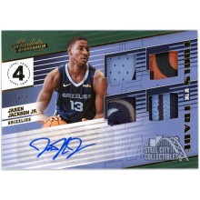 Jaren Jackson Jr 2018-19 Panini Absolute Tools of the Trade Rookie Patch Autograph Card #T4-JJJ 4/5