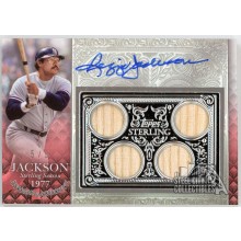 Reggie Jackson 2021 Topps Sterling Seasons Red Bat Autograph Card #SSAR-RJA2 5/5