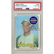 Reggie Jackson 1969 Topps Baseball Rookie Card #260 PSA 4