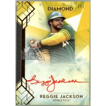 Reggie Jackson 2020 Topps Diamond Icons Red Ink Autograph Card #RI-RJ 1/1