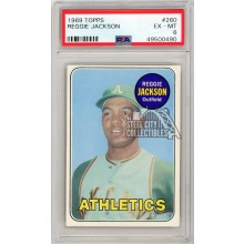 Reggie Jackson 1969 Topps Baseball Rookie Card #260 PSA 6 (490)